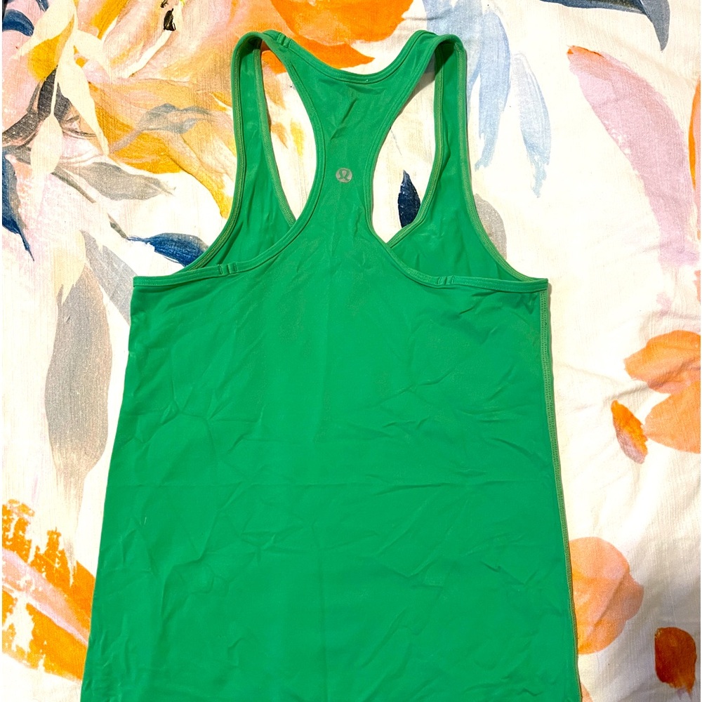 Lululemon green racer back tank. Size xs-s